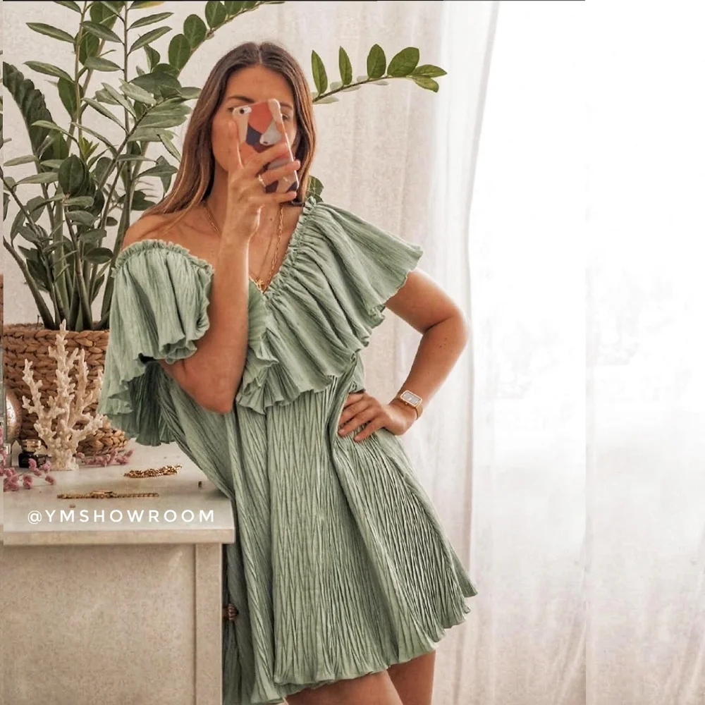 🔥Last 1🔥ZARA Voluminous pleated dress - Picture 6 of 9